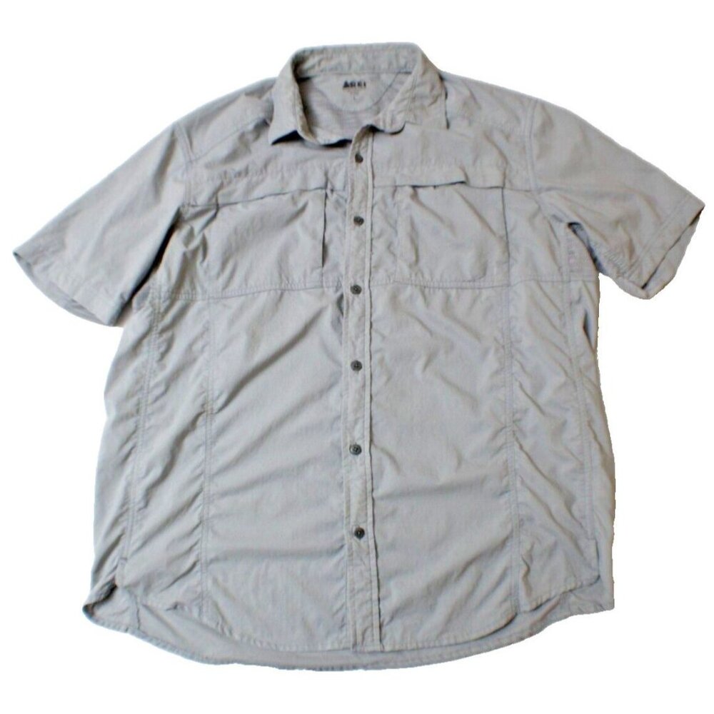 REI Co-Op Button Up Fishing Shirt Men's Size Large